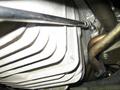 Undoing the right hand drive shaft securing bolts
