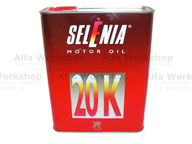 Selenia 20k 2 litre engine oil as recommended by Alfa Romeo 