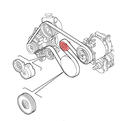 Alfa Romeo  Auxiliary tensioner/idler. Part Number 71771437