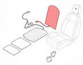 Alfa Romeo Seats. Part Number 50517472