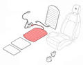 Alfa Romeo Seats. Part Number 50517644