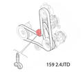 Alfa Romeo  Auxiliary tensioner/idler. Part Number 51837698