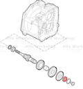 Alfa Romeo MiTo Gear shaft bearing. Part Number 55574104