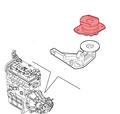 Alfa Romeo GT Engine mount. Part Number 7652240