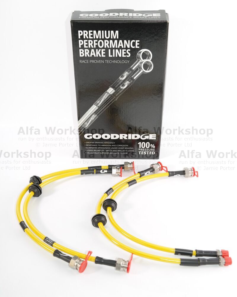 Goodridge For Alfa Romeo Spider & GTV 3.0 24v Braided Brake Kit Lines Hoses